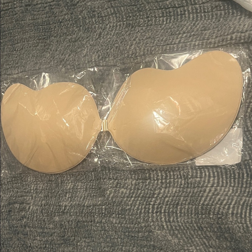 Elegant Beige Adhesive Strapless Bra